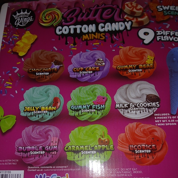 New Butter Cotten Candy Minis With 9 Different Flavors - Picture 4 of 10